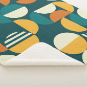 Couverture Sherpa Géométrique Du Milieu Du Siècle : Conception Rétro (3/4)