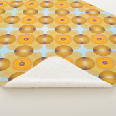 Couverture Sherpa Géométrique jaune inhabituel (3/4)