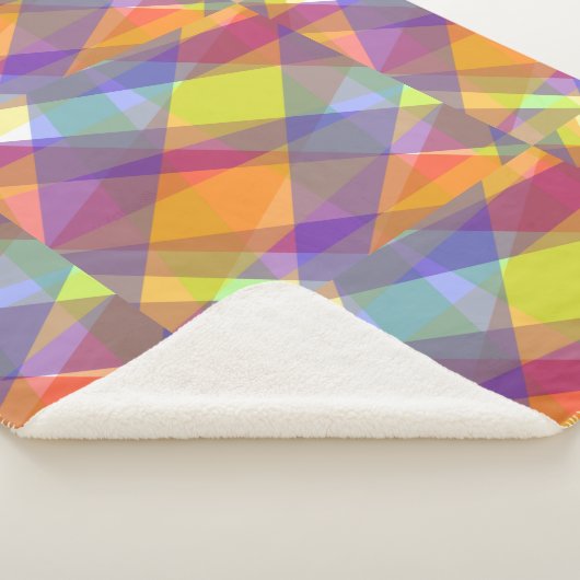 Couverture Sherpa - Géométrique Lumineuse (3/4)