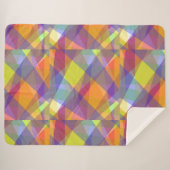 Couverture Sherpa - Géométrique Lumineuse (Devant (Horizontal))