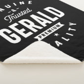 Couverture Sherpa Gerald Nom personnalisé Anniversaire (3/4)