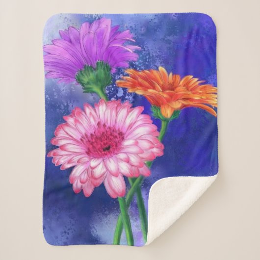 Couverture Sherpa Gerbera Daisies Baby Sherpa Blanket (Devant)