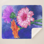 Couverture Sherpa Gerbera Daisies Sherpa Blanket (Devant (Horizontal))