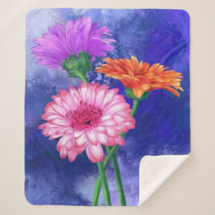 Couverture Sherpa Gerberas Sherpa Blanket