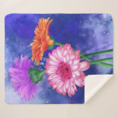 Couverture Sherpa Gerberas Sherpa Blanket (Devant (Horizontal))