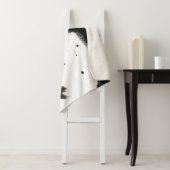 Couverture Sherpa Geste d'onyx - courses noires de peinture (En situation)