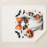 Couverture Sherpa Ghost d'Halloween drôle (Devant (Horizontal))