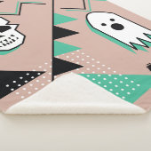 Couverture Sherpa Ghost pattern,halloween theme seamless pattern wit (3/4)