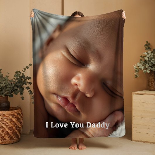 Couverture Sherpa Gift for New Daddy Sherpa Blankets Baby Photograph
