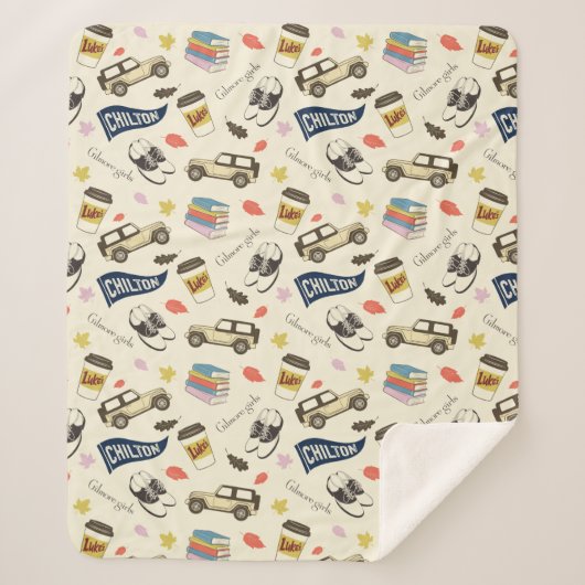 Couverture Sherpa Gilmore Girls Chilton Fall Pattern (Devant)