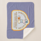 Couverture Sherpa Gilmore Girls | Graphique des devis de café (Devant)