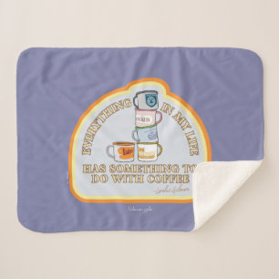 Couverture Sherpa Gilmore Girls Graphique des devis de café