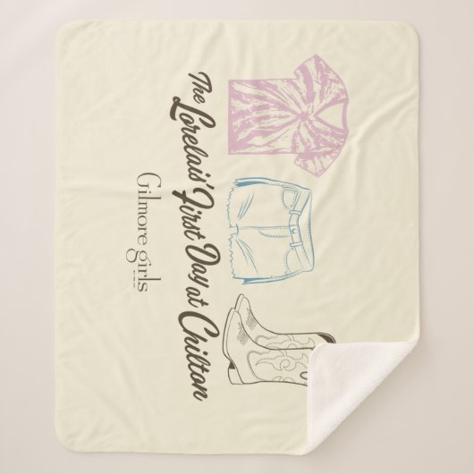 Couverture Sherpa Gilmore Girls Lorelai Chilton Outfit Design (Devant)