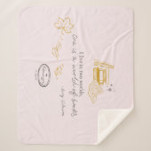 Couverture Sherpa Gilmore Girls Rory Book Quote Design (Devant)