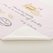 Couverture Sherpa Gilmore Girls Rory Book Quote Design (3/4)