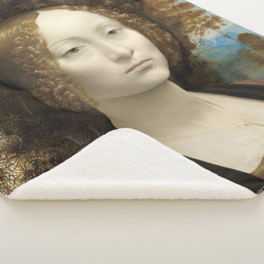 Couverture Sherpa Ginevra de' Benci Leonardo da Vinci (3/4)