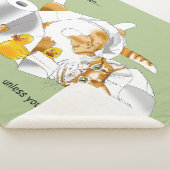Couverture Sherpa Ginger Orange Chat Drôle Toilette Papier (3/4)