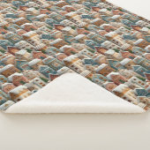 Couverture Sherpa Gingerbread Snow Frosted Village (3/4)