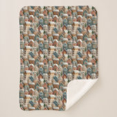 Couverture Sherpa Gingerbread Snow Frosted Village (Devant)