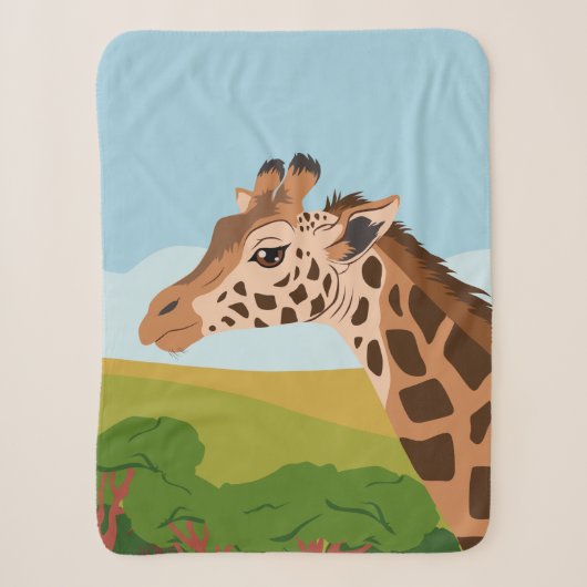 Couverture Sherpa Giraffe (Devant)