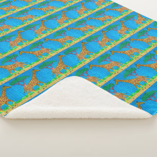 Couverture Sherpa Giraffe - Blanket Sherpa