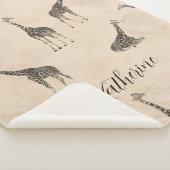 Couverture Sherpa Giraffe Safari Animal Botanique (3/4)