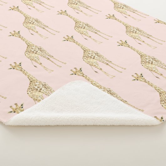 Couverture Sherpa Giraffes mignonnes de Pêche à Brosse (3/4)