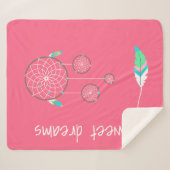 Couverture Sherpa Girls Dream Catcher Sherpa Blanket (Devant (Horizontal))