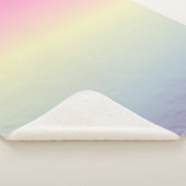 Couverture Sherpa girly chic unicorn rose violet pastel arc-en-ciel (3/4)