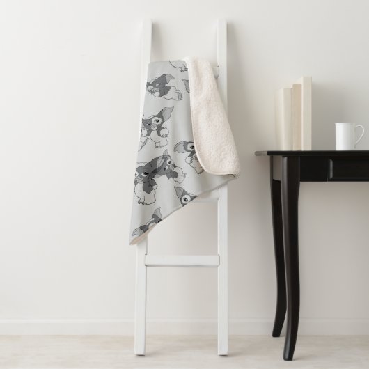 Couverture Sherpa Gizmo | Black & White Pattern (En situation)