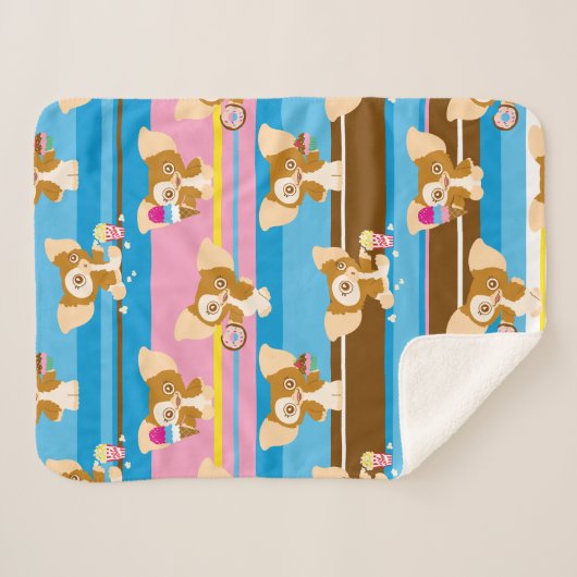 Couverture Sherpa Gizmo | Motif comique mignon (Devant (Horizontal))