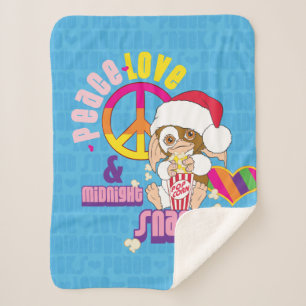 Couverture Sherpa Gizmo Peace Love & Midnight Snacks
