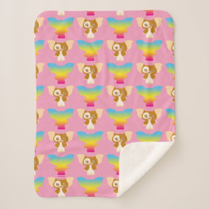 Couverture Sherpa Gizmo Rainbow Pattern
