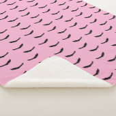 Couverture Sherpa Glace d'cils noirs roses (3/4)