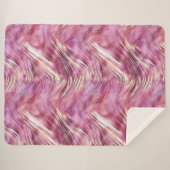 Couverture Sherpa Glam Rose d'or de perle rose fille (Devant (Horizontal))