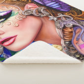 Couverture Sherpa Glisser-Couleur Queen Design (3/4)