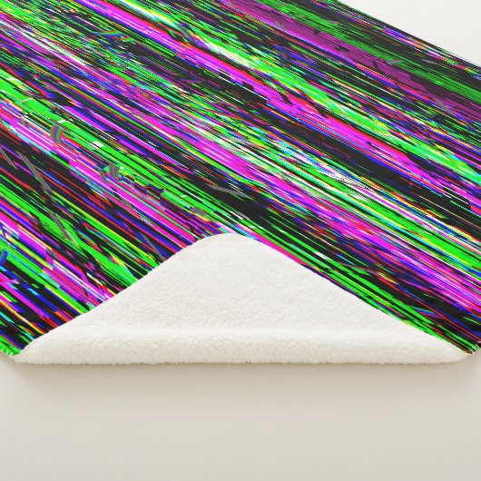 Couverture Sherpa Glitch tech abstract pattern (3/4)