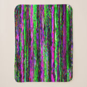 Couverture Sherpa Glitch tech abstract pattern (Devant)