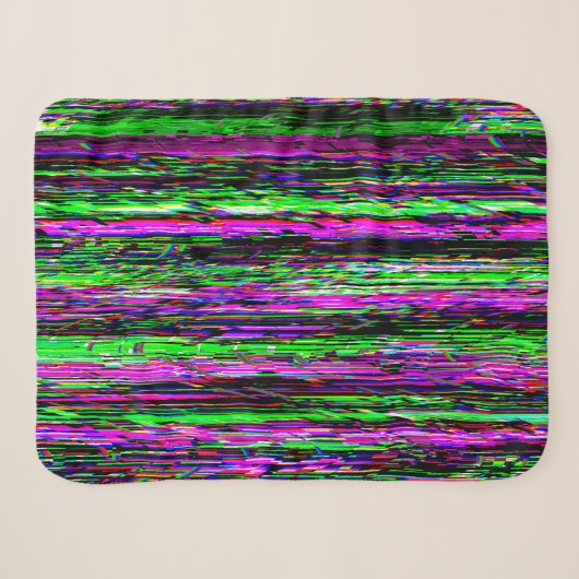Couverture Sherpa Glitch tech abstract pattern (Devant (Horizontal))
