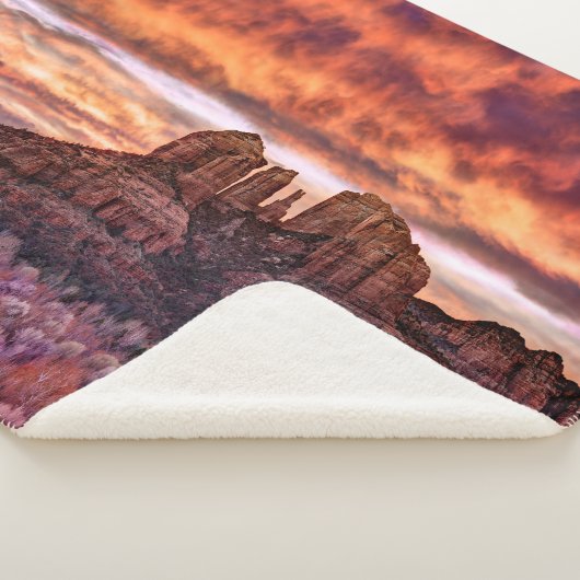 Couverture Sherpa Gloire de matin rose (3/4)