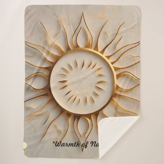 Couverture Sherpa "Gloire du lever du soleil" (Devant)