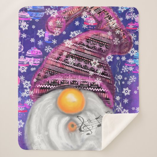 Couverture Sherpa Gnome de Noël (Devant)