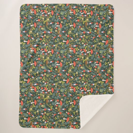 Couverture Sherpa Gnomes et champignons des bois (Devant)