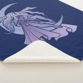 Couverture Sherpa Goddess de lune violette Wiccan Triple Moon Symbol (3/4)