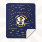 Couverture Sherpa Gold Bleu, Idées cadeaux pour les entraîneurs de f