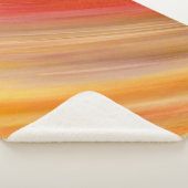 Couverture Sherpa Gold et Red Streaks Abstraits (3/4)