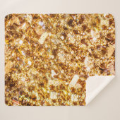 Couverture Sherpa Gold glitter background (Devant (Horizontal))