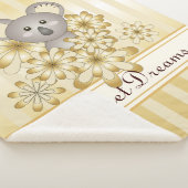 Couverture Sherpa Gold Stripe Cute Baby Koala (3/4)