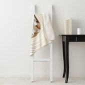 Couverture Sherpa Gold White Photo Famille (En situation)