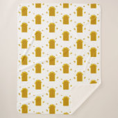 Couverture Sherpa Golden Archway Portal – Minimalist Abstract (Devant)